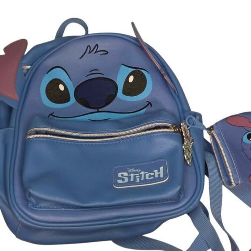 Disney Target Limited Edition Stitch Mini Backpack with Pouch Blue